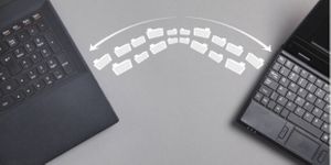 file exchange between two laptops depicting sftp and ftps