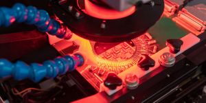 A FPGA being manufactured at a plant