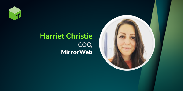 Harriet Christie,Operations Director, Mirrorweb