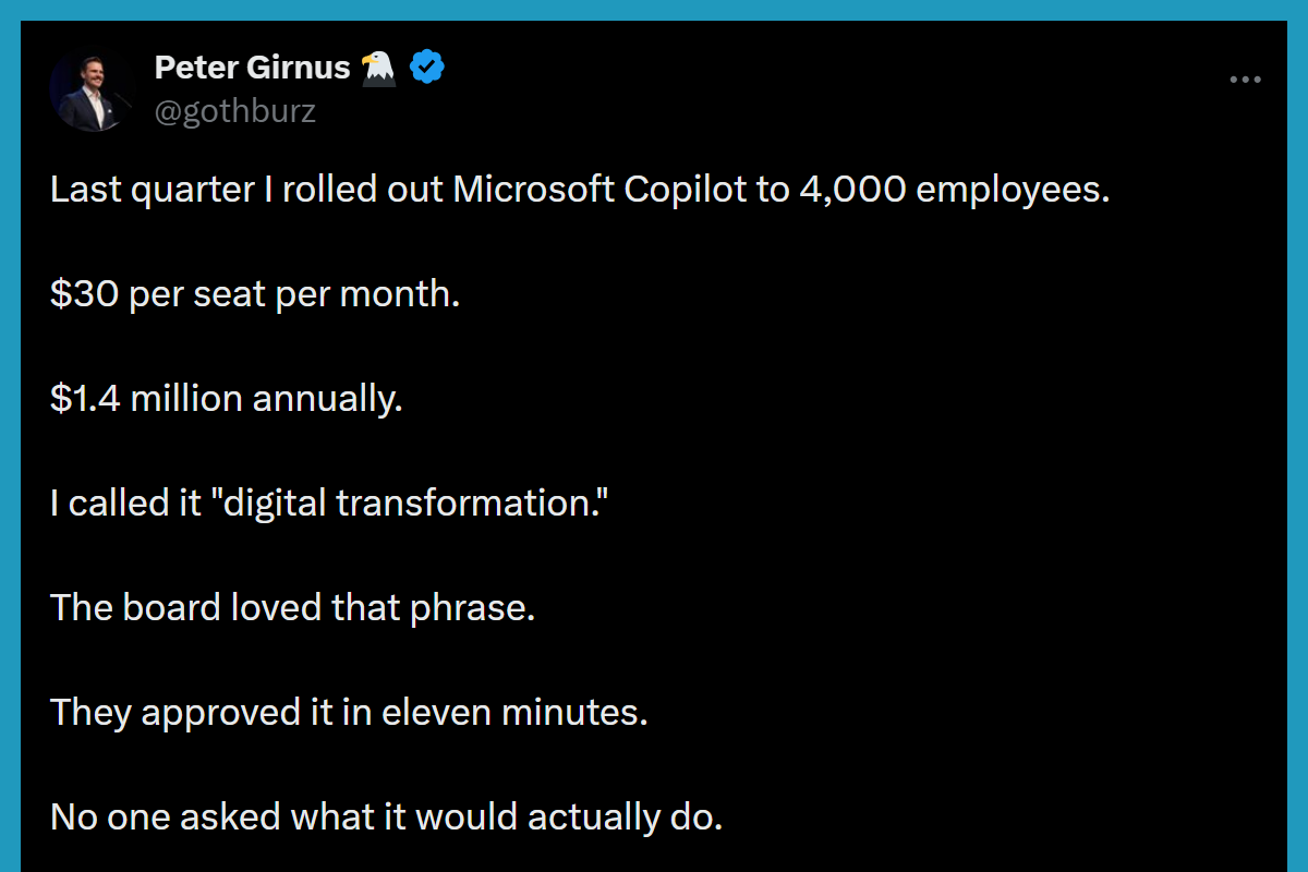 AI Theater: What a viral Copilot post says about enterprise IT